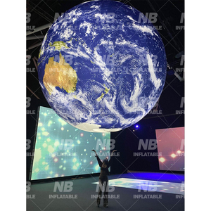 Iridescent Poly Sphere Decoration <b>Balloon</b> Inflatable Silver Colorful Ball Big Globe Mirror Inflatable Moon Iridescent Poly Spher - Product Image 4