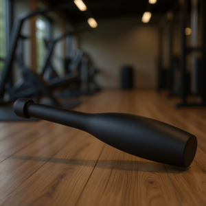 Manubrio in gomma nera da 5 libbre per allenamento di forza, attrezzatura per la riabilitazione muscolare, attrezzatura fitness unisex - Product Image 2