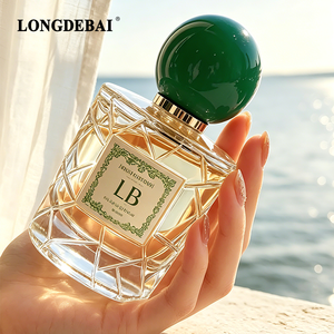 New 2026 CE Certified Luxury Crimp Perfume Spray <b>Bottle</b> 50ml 100ml Clear <b>Empty</b> Round <b>Glass</b> Perfume Spray <b>Bottle</b> With Resin Lids - Product Image 1