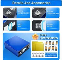 Cellule de batterie LiFePO4 3.2V 314Ah de qualité supérieure (12000 cycles) en stock UE, modèle Cornex, double borne, pour stockage d'énergie solaire, garantie 5 ans, CE