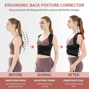 Penyangga Koreksi Postur Tubuh yang Dapat Disesuaikan, Ergonomis untuk Penyangga Punggung Bawah & Atas untuk Pembentukan Kebiasaan Postur Duduk Sehari-hari - Product Image 3