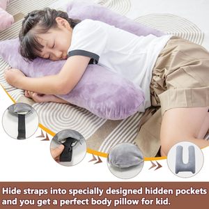 Almohada de viaje de coche de espuma viscoelástica para adultos durmiendo <span class=keywords><strong>en</strong></span> viaje por carretera | Almohada de cuerpo pequeño para niños durmiendo - Product Image 4