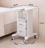 Chariot de rangement mobile moderne à 4 roues avec ABS pour salon, salle de bain, chambre - Chariot de bureau dentaire à un seul tiroir