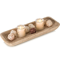 Plateau de service en bois de paulownia blanchi, bols décoratifs pour la décoration de la maison, bol à pâte en bois pour centre de table de cuisine