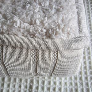 Drap pour tricot de câbles, 100% coton, 100% acrylique, 100% laine, couverture tricotée - Product Image 2