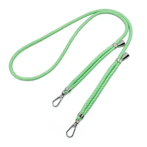 Custom High Quality Mobile Cellphone Accessories Universal 6mm Crossbody Shoulder Strap Double Hook Phone Lanyard