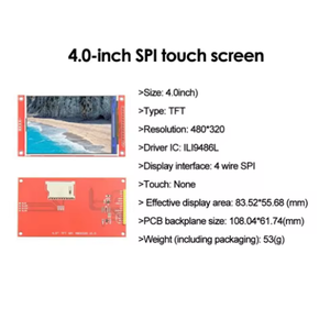 โมดูลหน้าจอสัมผัส LCD แบบพอร์ต SPI ขนาด 4.0 นิ้ว ใหม่เอี่ยม ความละเอียด 480x320 TFT Display ST7796S รับประกัน 365 วัน มีสินค้าในสต็อก - Product Image 6