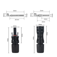 Connecteur CE Ip67 étanche mâle et femelle 30A 40A 50a 1500v 2.5mm2 4mm2 6mm2 câble solaire Pv connecteur cc pour système de panneau solaire Pv