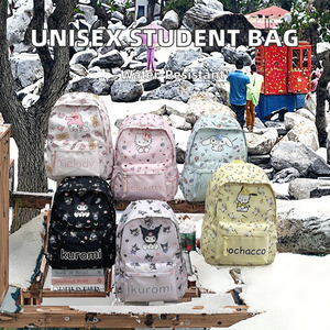 Students' Waterproof and Wear-Resistant Polyester <b>Backpack</b> PVC Lining for Male and Female for Students - Product Image 2