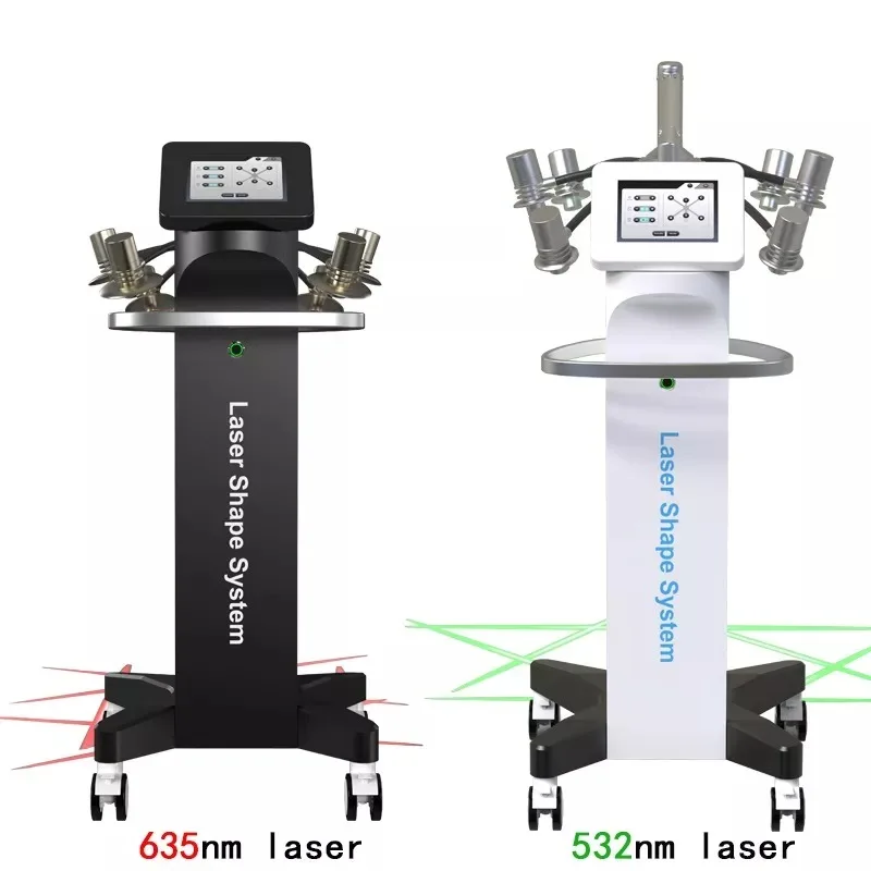 Green Color Weight Loss Equipment 6d Laser Burns Fat Permanently Removal 300MW