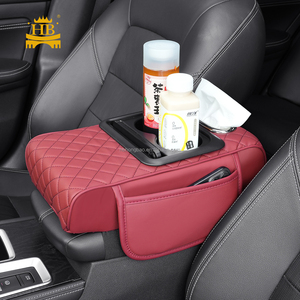 Caja de consola central para Reposabrazos de coche, portavasos con cubierta de caja de reposabrazos de almacenamiento de papel tisú - Product Image 5