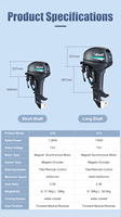 Moteur hors-bord électrique Aiqidi 15HP 72V alimenté par batterie