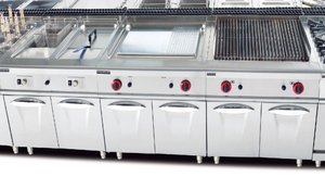 Anti-gas Teppanyaki Double faced Grill and griddle with Cabinet - Product Image 4