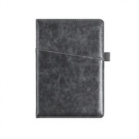 Carnet en cuir professionnel, bloc-notes de réunion de bureau personnalisable avec logo imprimé, agenda simple épaissi, carnet A5 à couverture rigide