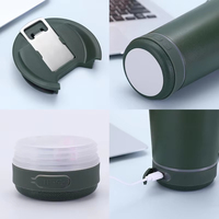 Bouteille isotherme en acier inoxydable 304 de 16 oz avec haut-parleur Bluetooth intégré et ouvre-bouteille, idéale pour les cadeaux (vente en gros)