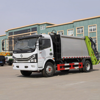 Camion à ordures compacteur hydraulique Dongfeng Dollicar 4x2 manuel diesel 5m3
