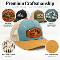 Casquette trucker personnalisée en gros pour hommes, style Richardson 112, maille, 6 panneaux, logo brodé, haute qualité