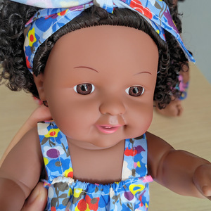 Muñeca Afroamericana de Bambú de 12 Pulgadas para Niños de 4 a 6 Años, Linda Muñeca para Jugar y Calmar a los Bebés - Product Image 2