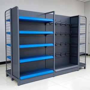 Estantería Metálica Comercial de Una Cara para Supermercados, Sistema de Exhibición Resistente y Autónomo para Tiendas - Product Image 1