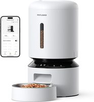 Distributeur automatique de nourriture pour animaux de compagnie avec Wi-Fi et conservation de la fraîcheur, capteur de niveau de nourriture faible, pour chats et chiens