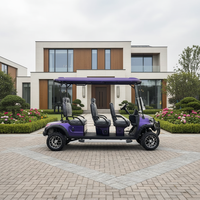 Voiturette de golf électrique 4 places pour adultes, homologuée pour la route, avec pare-brise pliable, prix compétitif et personnalisable pour les terrains de golf
