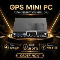 Ordinateur industriel INYUDA M12U M13U OPS sans ventilateur, processeur Intel Core I5 I7 de 12e/13e génération, pour écran de tableau blanc interactif