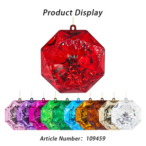 เครื่องประดับตกแต่งต้นคริสต์มาสทรง<span class=keywords><strong>เพชร</strong></span>แปดเหลี่ยมอะคริลิคหลาก<span class=keywords><strong>สี</strong></span>แบบขายส่ง สำหรับตกแต่งบ้าน - Product Image 6