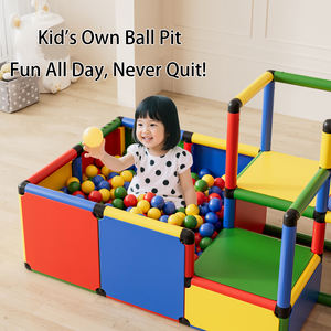 Set Konstruksi Pipa DIY Mainan Panjat Dinding Anak-Anak untuk Balita, Bingkai Panjat Dalam Ruangan untuk Rumah - Product Image 2