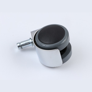 Rueda giratoria para silla de oficina de 2 pulgadas, de aleación y poliuretano gris, con mecanismo de bloqueo, para uso en el hogar y la oficina. - Product Image 1
