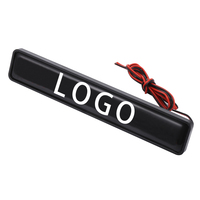 PUERXIN Lumière LED pour Logo de Voiture, Emblème de Calandre Avant Lumineux Personnalisé, Badge LED pour Voiture