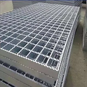 Galvanized Walking Steel Grating Floor Galvanized Floor Bar Grating Black Serrated Steel Grating For Construction Projects