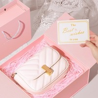Boîte cadeau en papier noir magnétique personnalisée de luxe, recyclable, pliable, rigide, avec couvercle magnétique