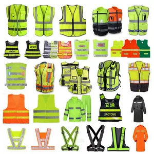 Gilet securite reflektif coverall kaus bertudung multiwarna bahan reflektif 3m pakaian kerja hi viz