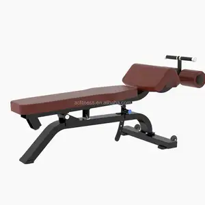 中国室内商用二手健身器材肌肉训练健身器材可调式腹部长凳