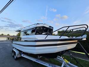 6,85 m 23ft Fischerboote Fabrik preis Easy craft Aluminium Gospel Ocean Fischerboot Deep V Big Size Weight Vessels mit Anhänger - Product Image 2