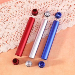 Tube de rangement en métal étanche, petit, portable, personnalisable, haut de gamme, pour cigarettes, emballage en aluminium résistant à l'eau - Product Image 4