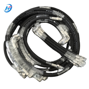 油圧圧着機用4層スチール油圧ホースJIC 1/2継手高圧油圧ホース - Product Image 2