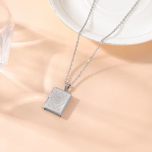 Sabır Kalp Kolye Müslüman Arapça Yazılı İslam Kaligrafi Kolye Paslanmaz Çelik Moda Takı Kolyeler Kadınlar için Ramazan Bayramı - Product Image 5