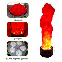 Vente en gros usine – Lampe à flamme LED artificielle en soie de 30 cm pour scène et fête, avec télécommande, effet de feu, machine à flamme