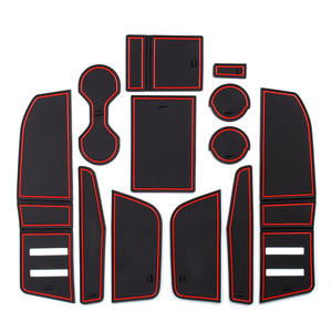 Coussinets de porte de voiture pour <span class=keywords><strong>Audi</strong></span> <span class=keywords><strong>Q3</strong></span> 2019-2024 Tapis de console centrale Porte-gobelet Inserts Doublures Intérieur en caoutchouc Inserts - Product Image 5