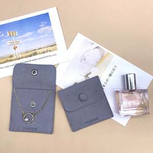Custom Necklace packaging jewelry box with pouch and bag, jewelry ring pouch packaging