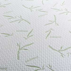 Protège-matelas en bambou ultra doux, jupe extra longue, drap imperméable, housse de matelas hypoallergénique (Queen 80 "X 60") - Product Image 5