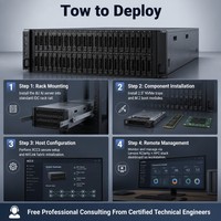 Serveur en rack 8U Lenovo ThinkSystem SR680a V4 neuf avec double processeur Intel Xeon 6 8x, GPU NVIDIA B300, NVLink, IA, entraînement LLM, HPC