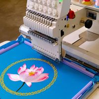 Machine à broder automatique commerciale nouvelle génération à tête unique, informatisée, avec système à engrenages pour vêtements, chapeaux, casquettes, t-shirts et écussons