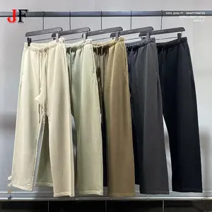 Pantalones de chándal de lana 365 GSM de algodón pesado personalizados de alta calidad OEM, pantalones deportivos informales, pantalones de chándal para correr para hombre