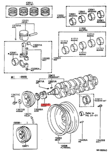 Engranaje de Distribución del Cigüeñal 13521-64011 2C 2CT 3C 3CT - Product Image 6