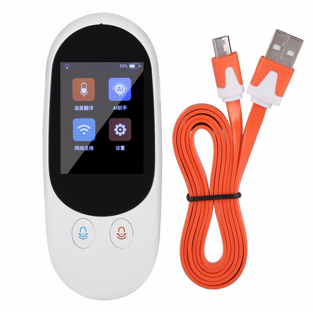 Умный портативный переводчик с функцией Голосового фото F1, сенсорный экран 2,4 дюйма, Wi-Fi, 1200 мАч, автономный перевод, M T