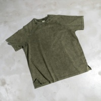 T-shirts vierges 100 % coton en gros, personnalisables avec logo sérigraphié, écologiques, effet vieilli délavé à la pierre, style vintage, pour hommes et unisexe