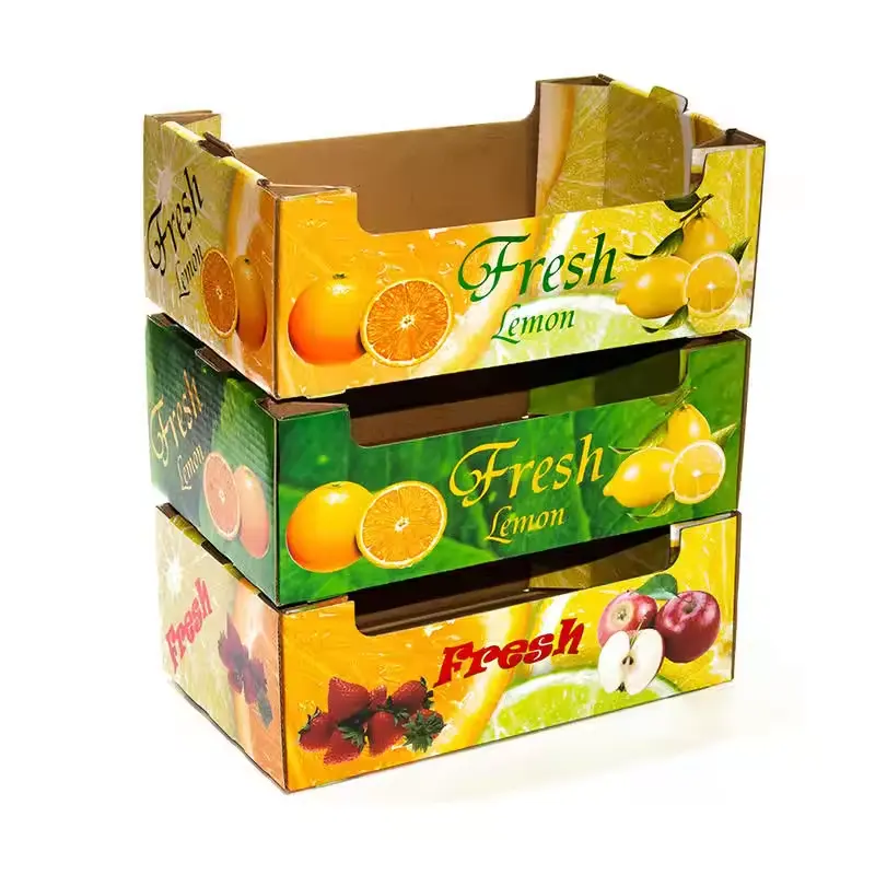 Рифленая складная коробка для фруктов и овощей