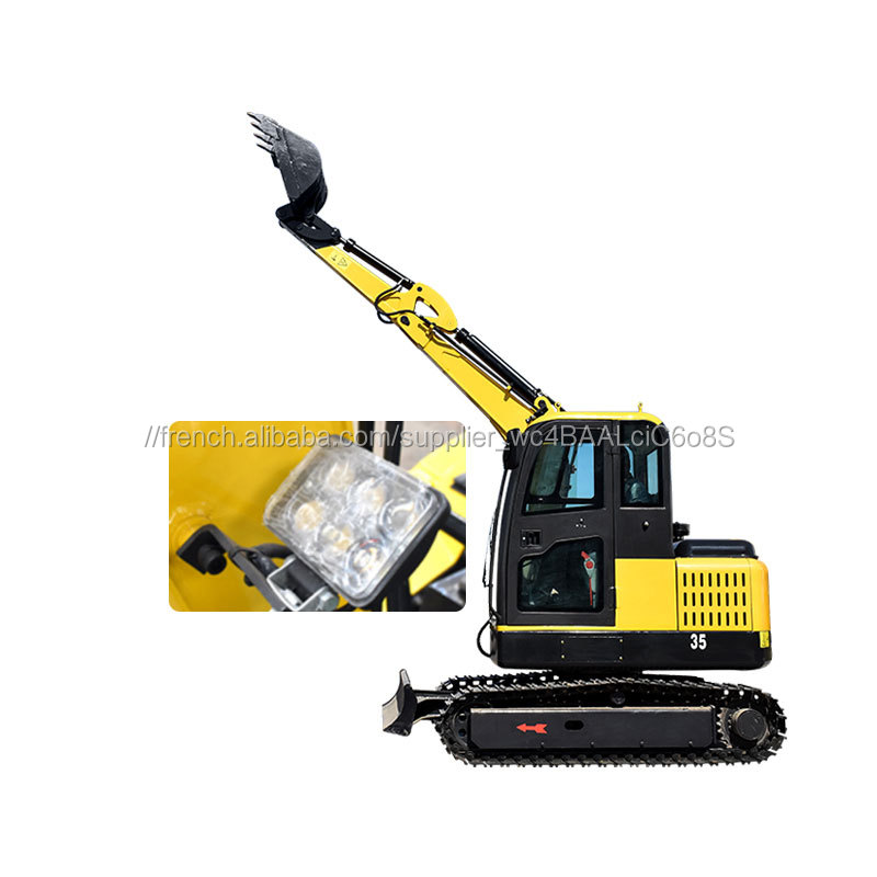0.26 cube seaux chenille 3.5T 3.0T 3T 3.5 ton mini pelle 3600kg